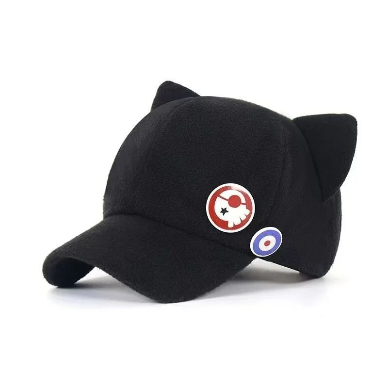 Alternative view of Neon Genesis Evangelion: Asuka Langley Soryu | Cat Ear Baseball Cap Cosplay Accessory