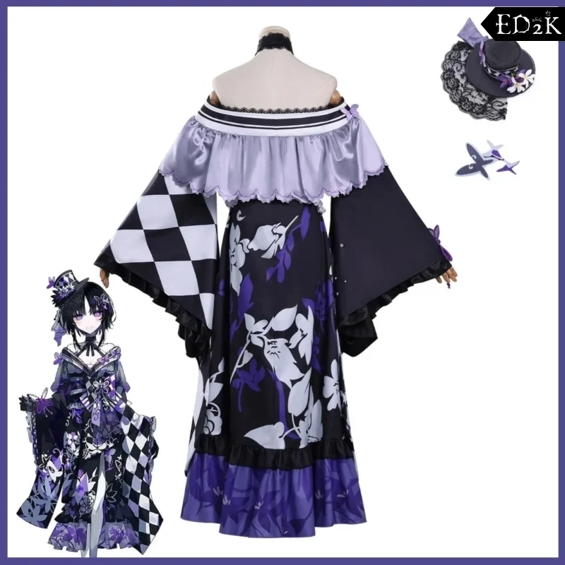 Magical Girl Witch Trial: Houshou Maago | Traditional Japanese Kimono Cosplay Costume Set