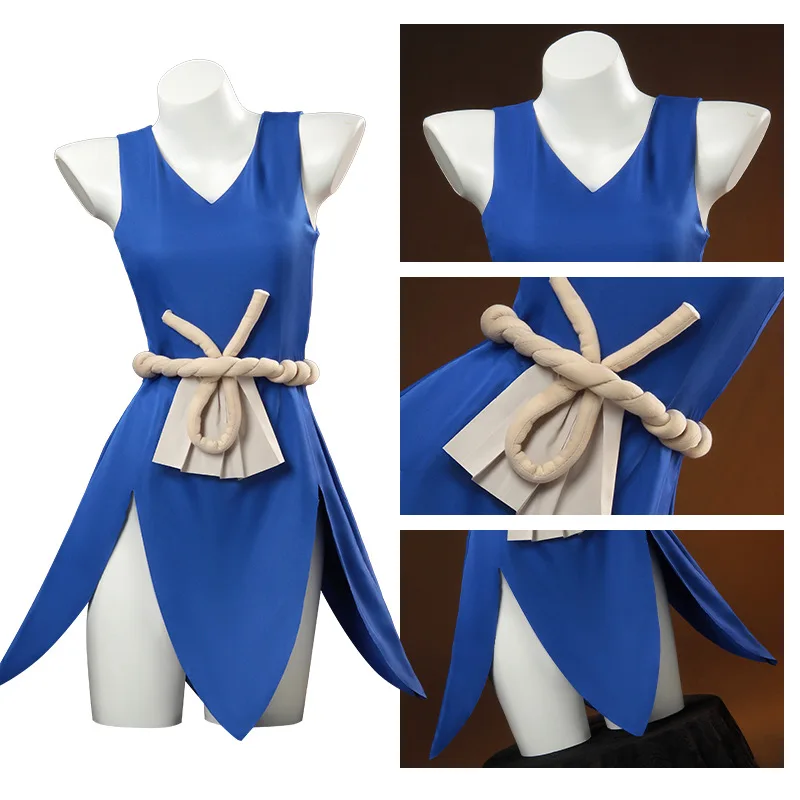 Alternative view of Dr. Stone: Amber(KoHaku) | Blue Cosplay Costume