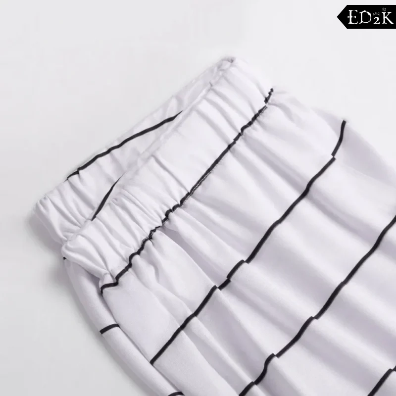 Naruto: Sarutobi Asuma | White Striped Battle Suit Cosplay Costume