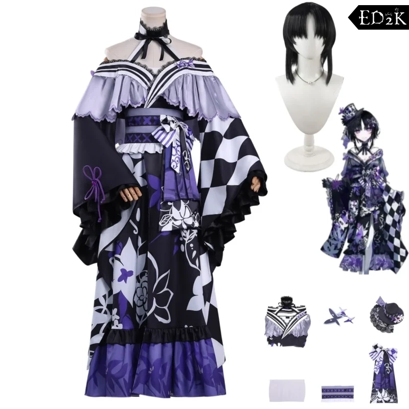 Magical Girl Witch Trial: Houshou Maago | Traditional Japanese Kimono Cosplay Costume Set