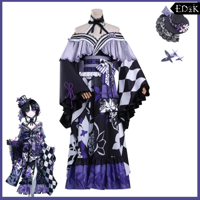 Magical Girl Witch Trial: Houshou Maago | Traditional Japanese Kimono Cosplay Costume Set