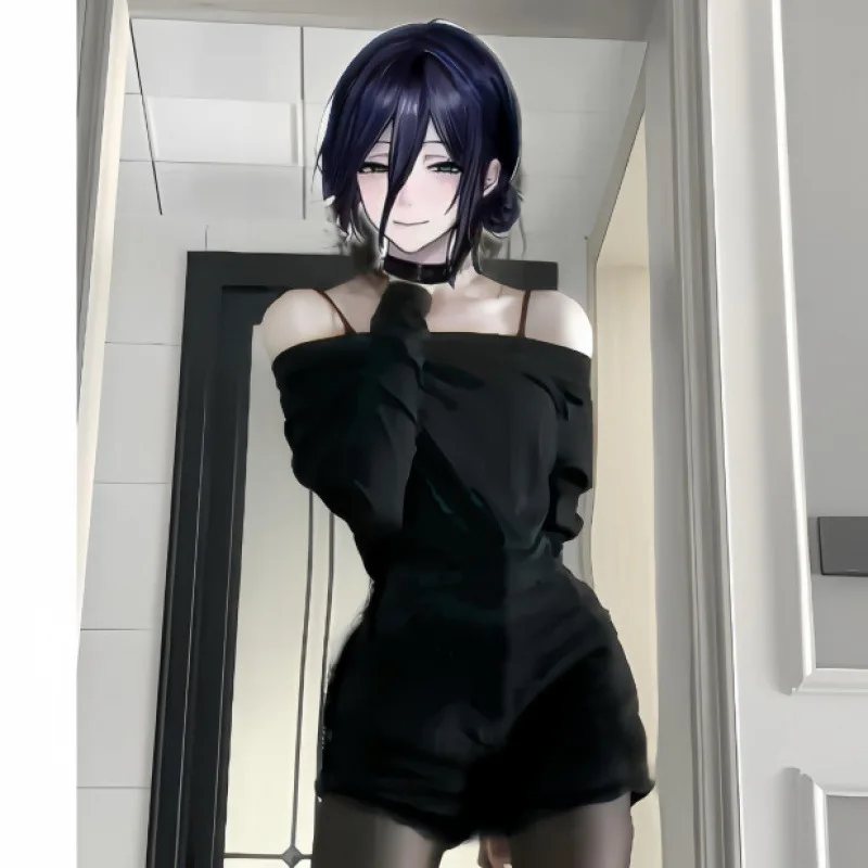 Alternative view of Chainsaw Man: Reze | Black Dress Cosplay Costume