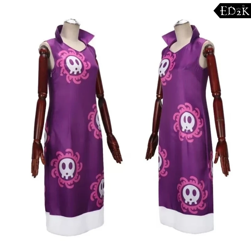 One Piece: Boa Hancock | Purple Snake-themed Dress Cosplay Costume Set