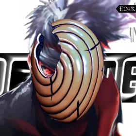 Naruto: Obito Uchiha | Tobi Mask Cosplay Prop - Broken Eye Design