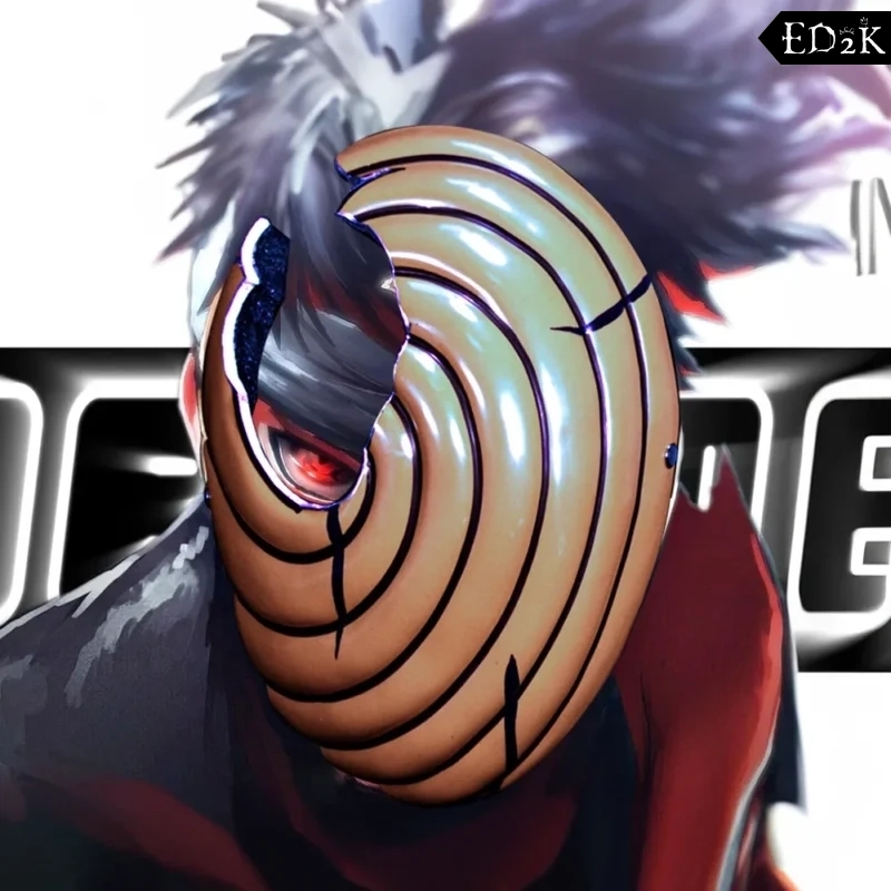 Naruto: Obito Uchiha | Tobi Mask Cosplay Prop - Broken Eye Design