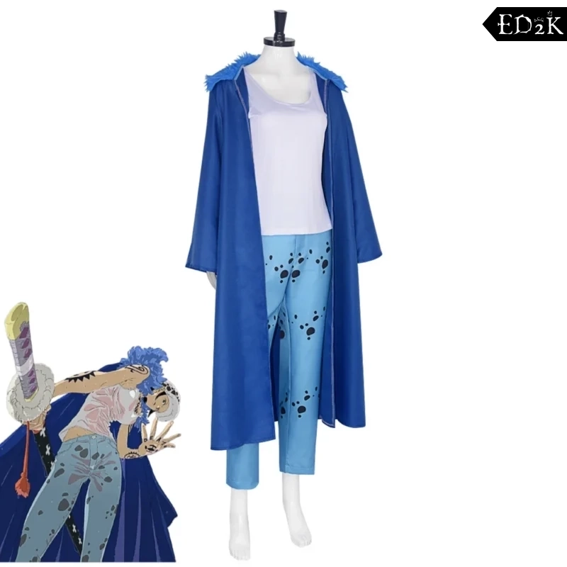 One Piece: Trafalgar Law | Blue Coat Cosplay Costume