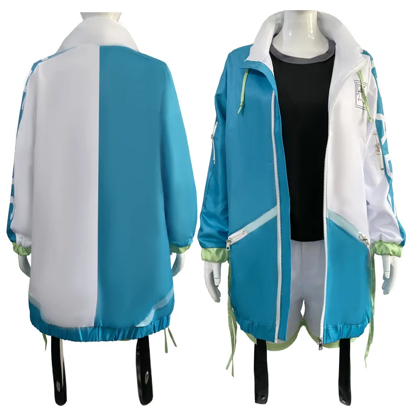 Alternative view of Project SEKAI: COLORFUL STAGE!: Shiraishi an | Blue Cosplay Costume Set