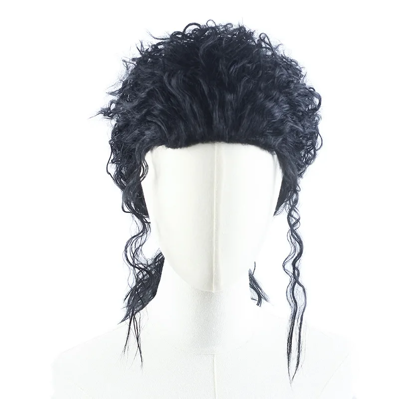 Alternative view of Michael Joseph Jackson | Black Long Curly Heat-Resistant Synthetic Wig Cosplay