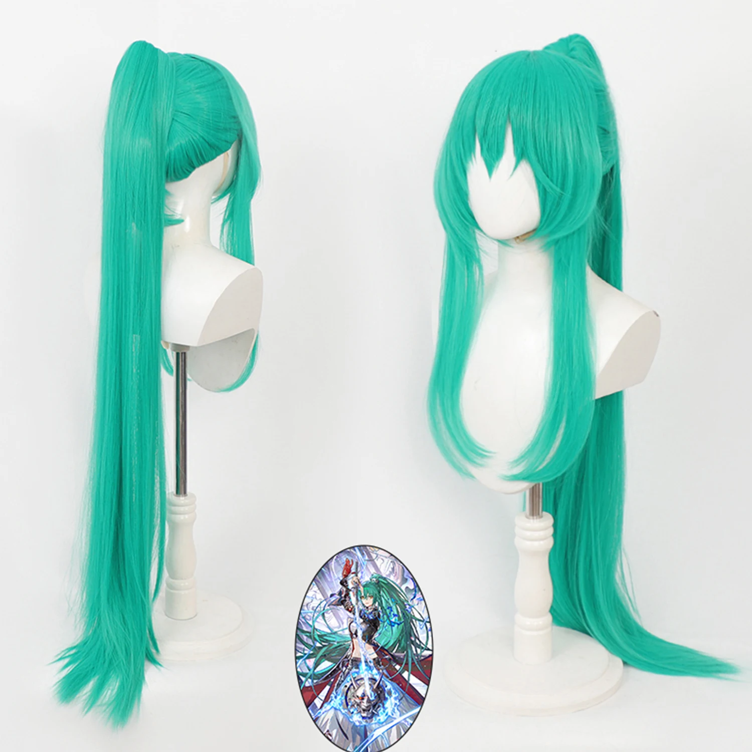 Arknights: Hoshiguma the Breacher | Green Synthetic Wig Cosplay