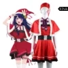OSHI NO KO: Hoshino Ai | Christmas Red Dress Cosplay Costume