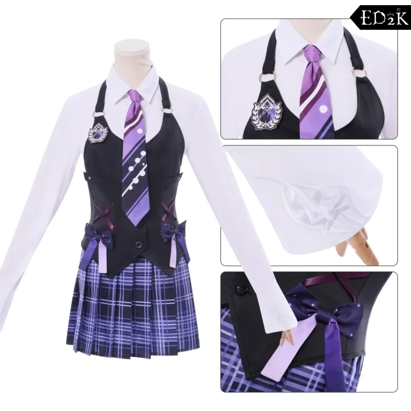 Alternative view of Naraka: Bladepoint: Tarka Ji | Blue Uniform Costume Cosplay Set