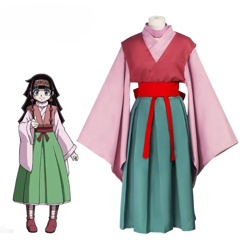 Hunter x Hunter: Alluka Zoldyck (Aruka Zorudikku) | Pink Dress Cosplay Costume Set
