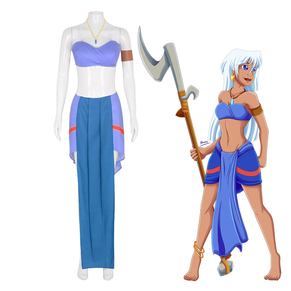 Atlantis: The Lost Empire Princess Kida | Blue Cosplay Costume