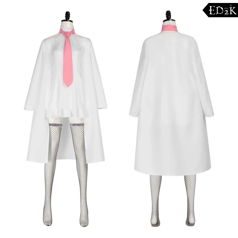 Alternative view of One Piece: Stussy | White Dress with Fishnet Stockings Cosplay Costume