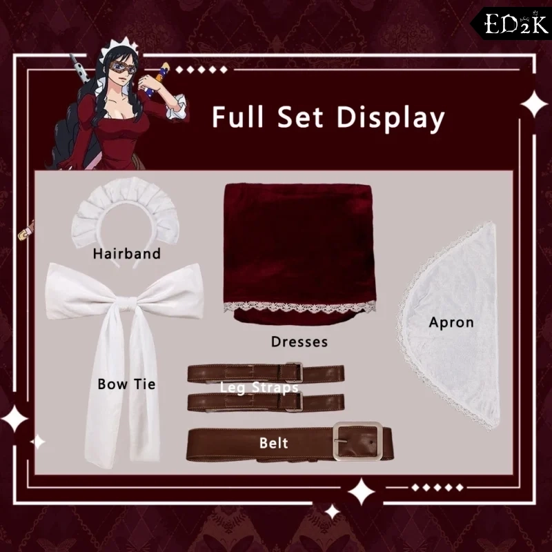 One Piece: Baby-5 | Red Cosplay Costume
