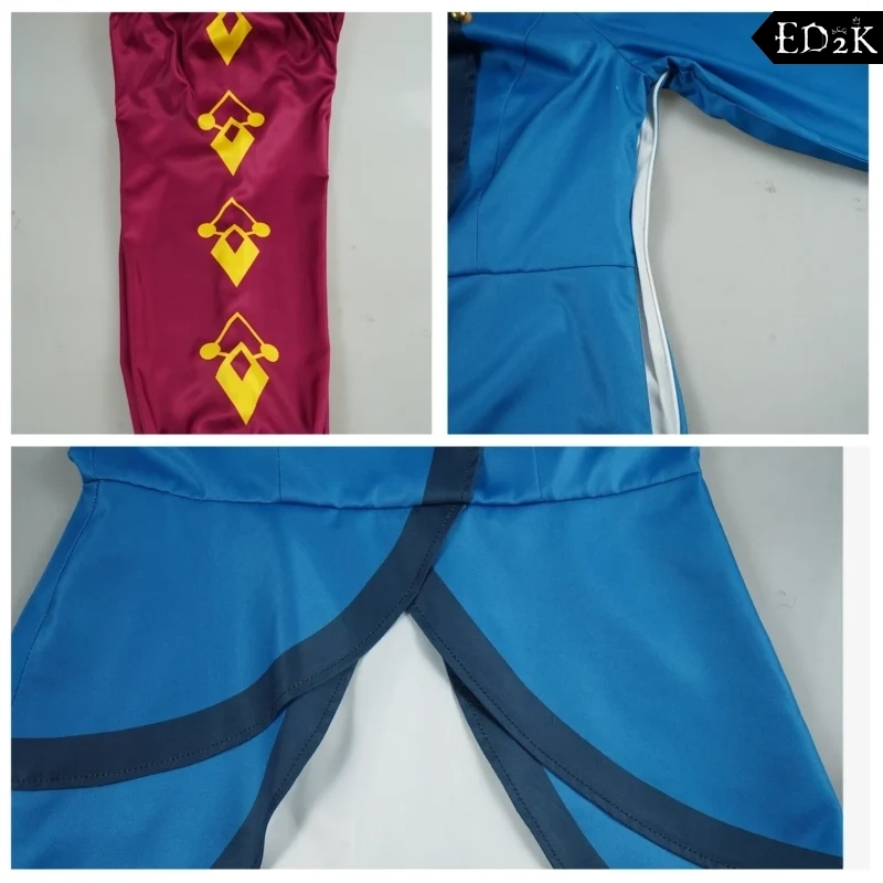 Spellbound: Ellian Princess | Blue Printed Cheongsam-Style Dress Costume Cosplay