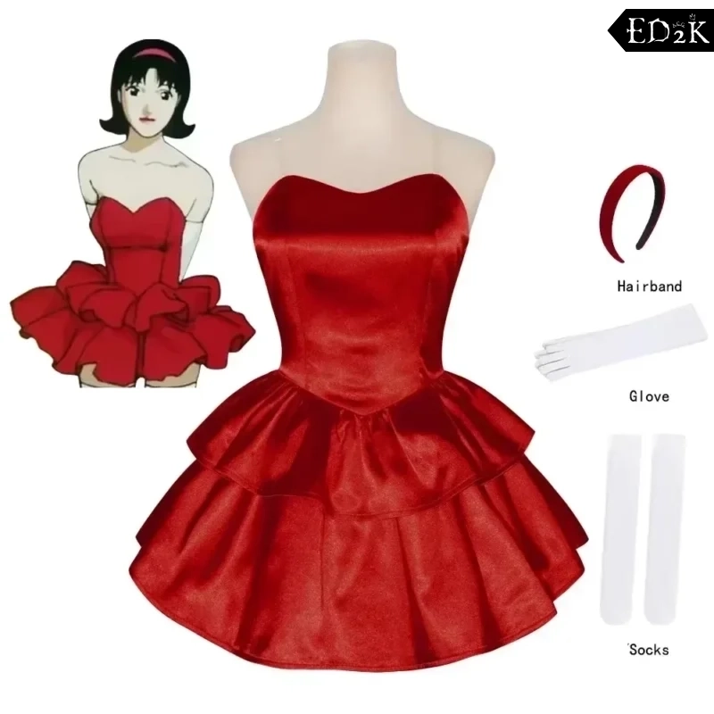 Perfect Blue: Mima Mimiko | Red Strapless Tube Dress Costume Cosplay