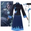 Identity Ⅴ: Qi Shiyi (Antiquarian) | Blue Cheongsam Uniform Costume Dress Cosplay