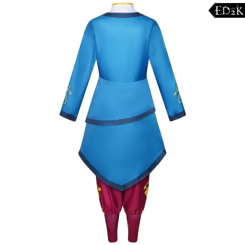 Spellbound: Ellian Princess | Blue Printed Cheongsam-Style Dress Costume Cosplay