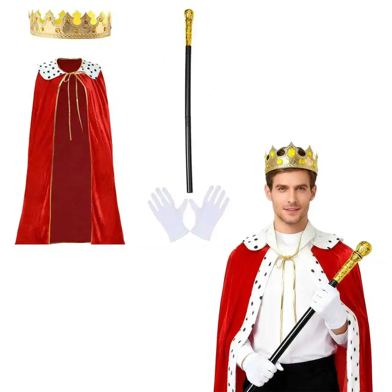 Generic Regal Emperor Costume Set
