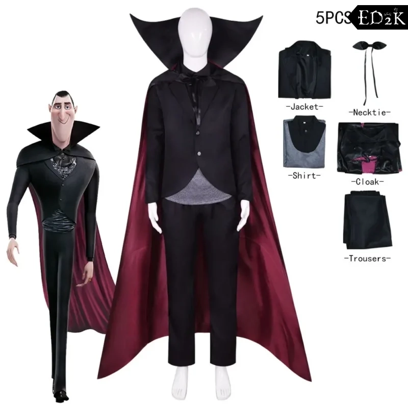 Hotel Transylvania: Count Dracula | Black Dracula Cosplay Costume