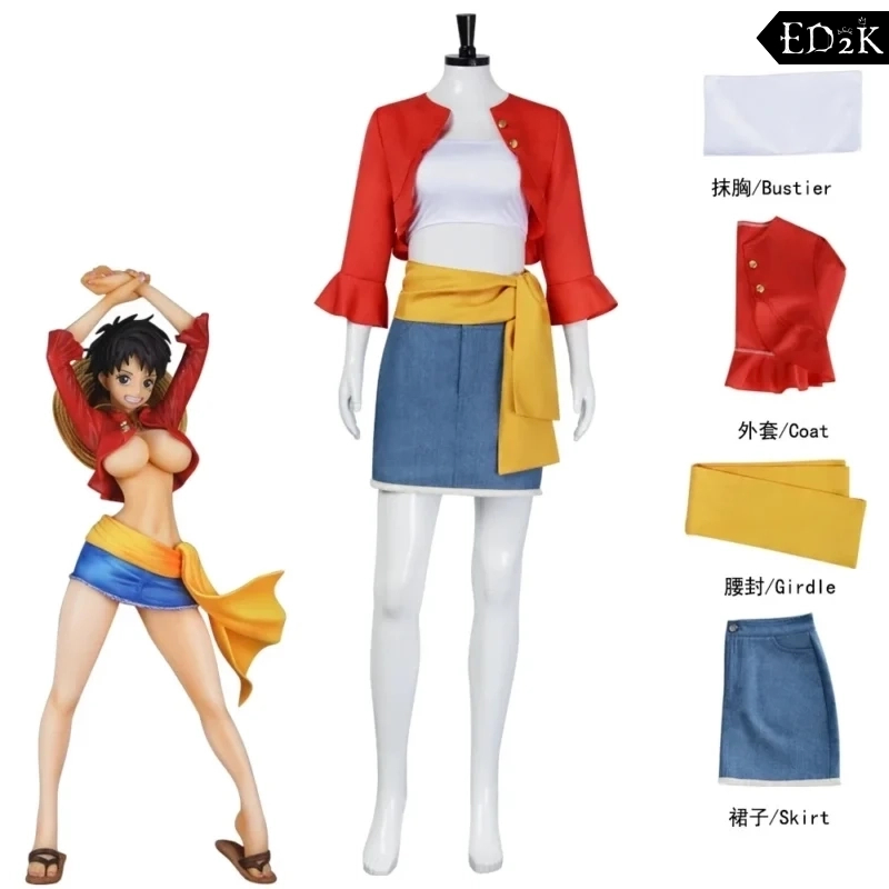 One Piece: Monkey D. Luffy | Red Cosplay Costume