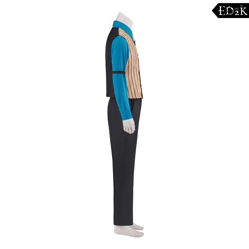 Ace Attorney: Godot (Souryuu Kaminogi) | Blue Black Prosecutor Cosplay Costume