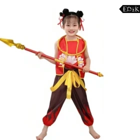 Nezha: The Demon Child’s Descent:Nezha | Red Children's Cosplay Costume Set