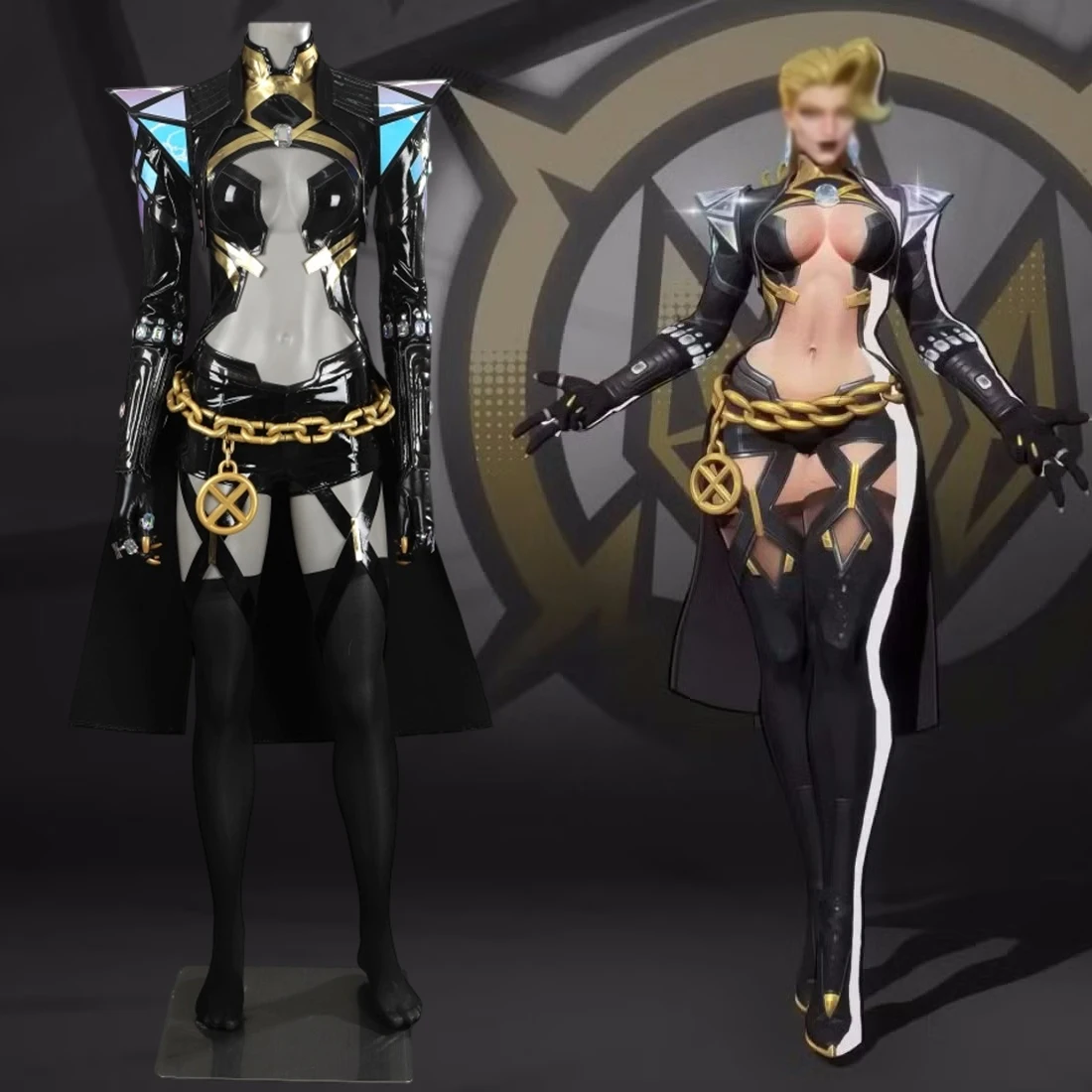 Marvel: Uncanny X-Men Emma Grace Frost (White Queen) | Black Cosplay Costume