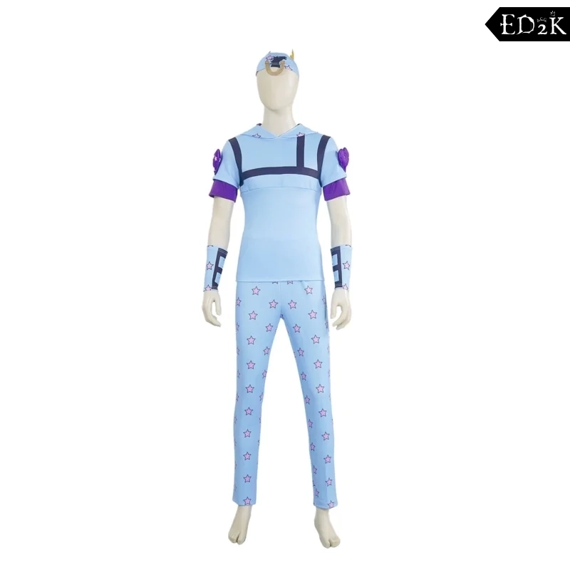 Alternative view of JoJo's Bizarre Adventure: Jonathan Joestar (Johnny Joestar) | Blue Cosplay Costume