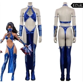 Mortal Kombat: Kitana | Blue Cosplay Costume Set