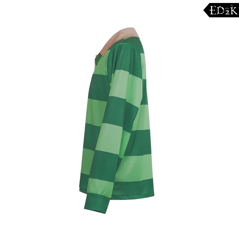 Blue's Clues & You: Minecraft Steve | Green Cosplay Striped Polo Shirt