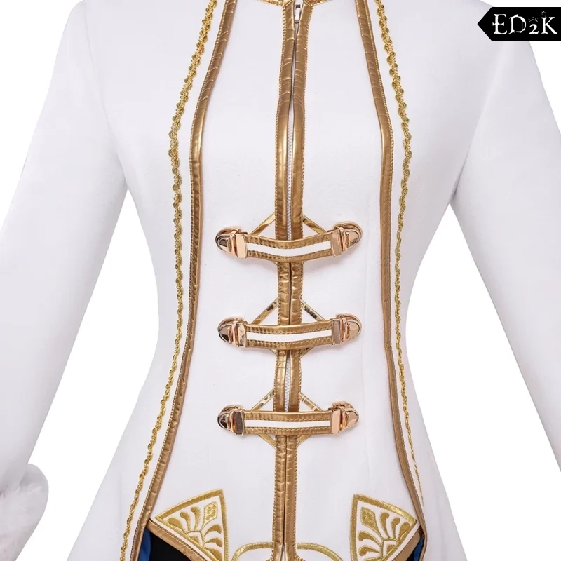 Legend of Zelda: Princess Zelda | White Winter Princess Warrior Cosplay Costume