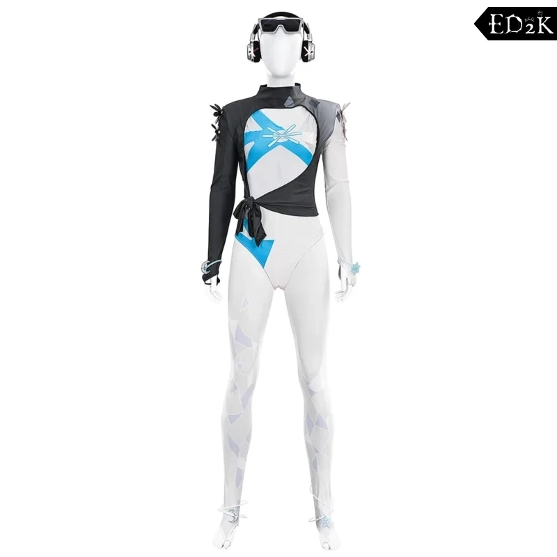 Alternative view of Marvel Rivals: Luna Snow (Seol Hee) | Blue Black Cosplay Costume