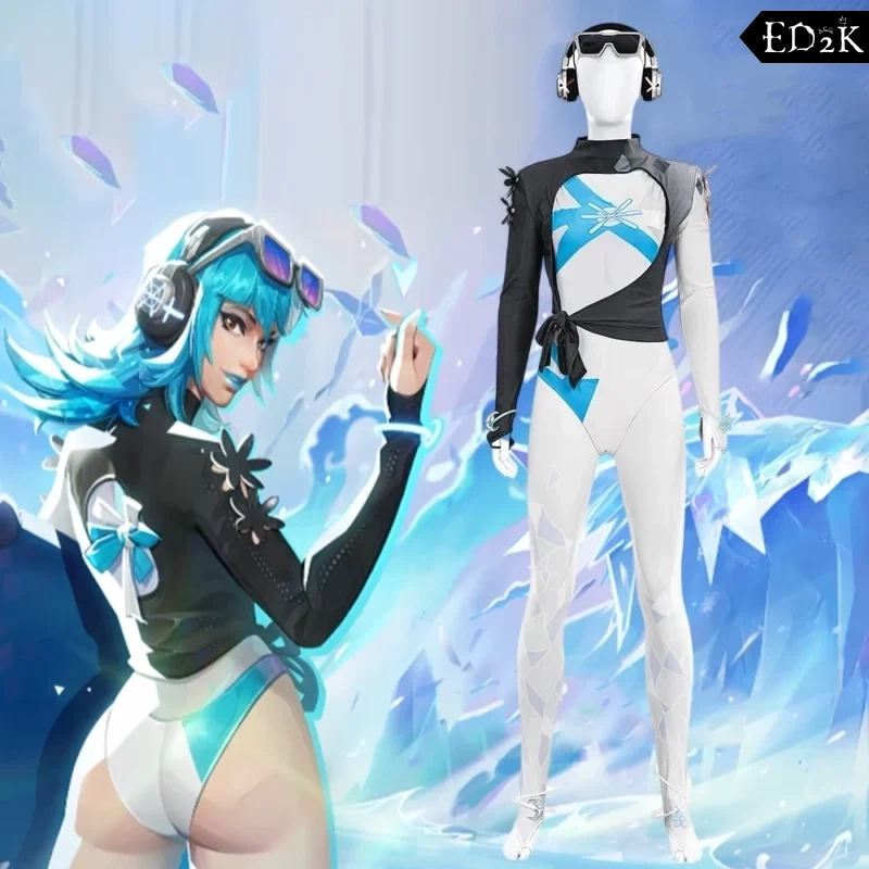 Marvel Rivals: Luna Snow (Seol Hee) | Blue Black Cosplay Costume