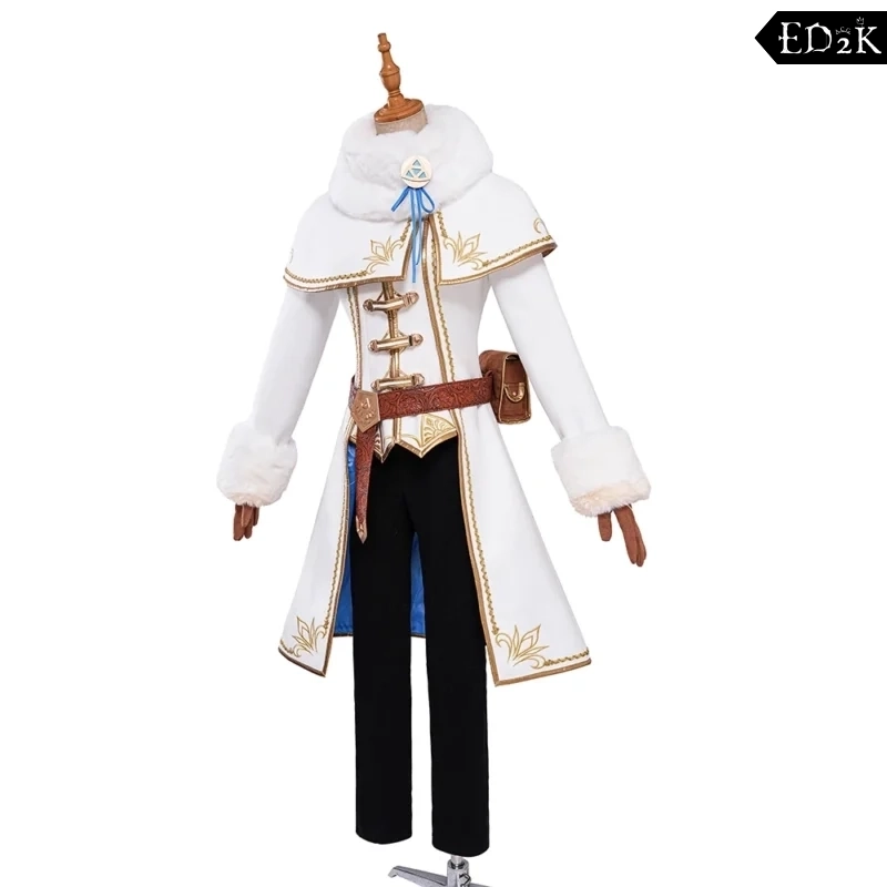 Legend of Zelda: Princess Zelda | White Winter Princess Warrior Cosplay Costume