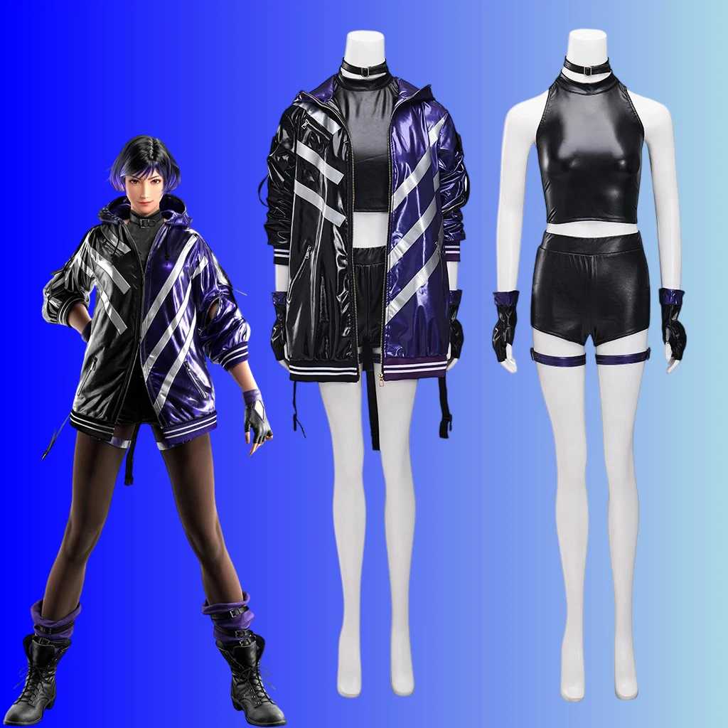 Tekken 8: Reina | Blue Black Cosplay Costume