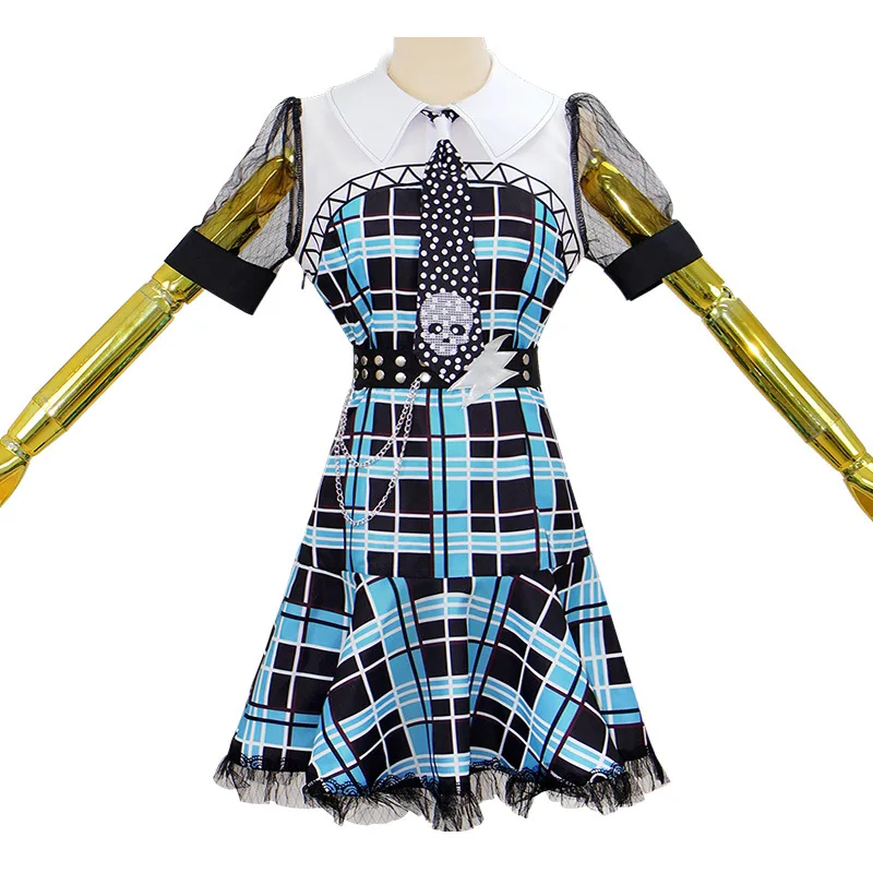 Alternative view of Monster High: Frankie Stein | Blue Black Cosplay Costume