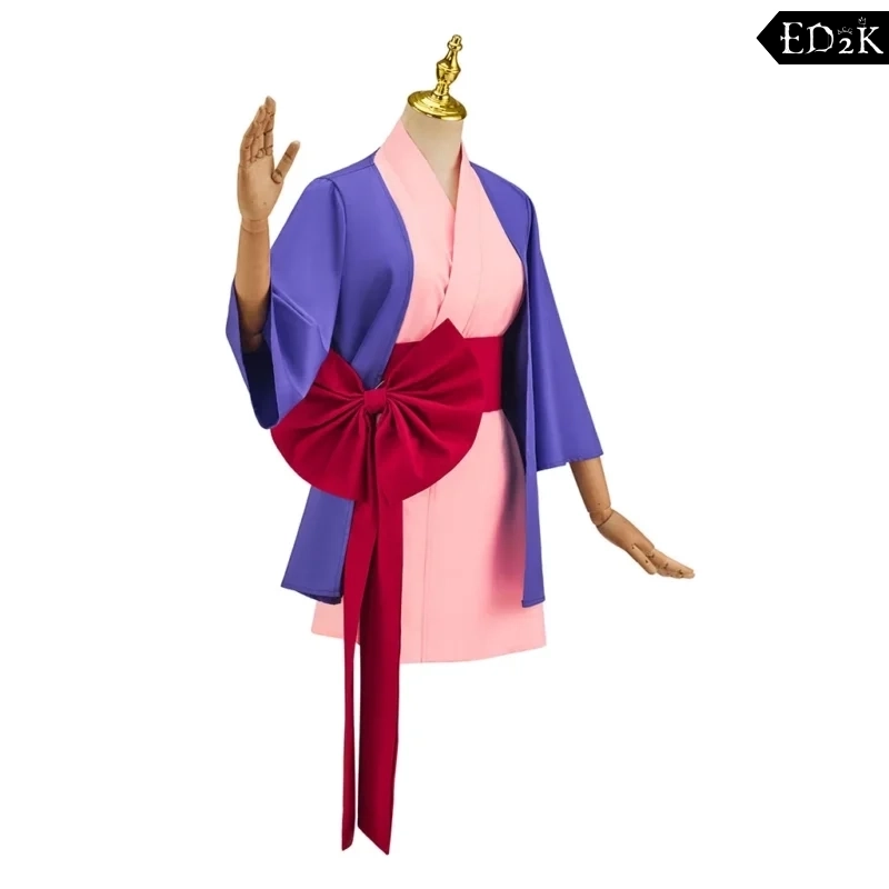 Gyakuten Saiban (Ace Attorney): Maya Fey | Purple Pink Spirit Medium Cosplay Costume