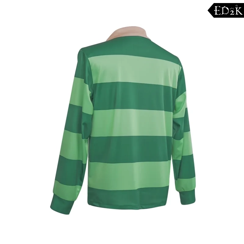 Blue's Clues & You: Minecraft Steve | Green Cosplay Striped Polo Shirt