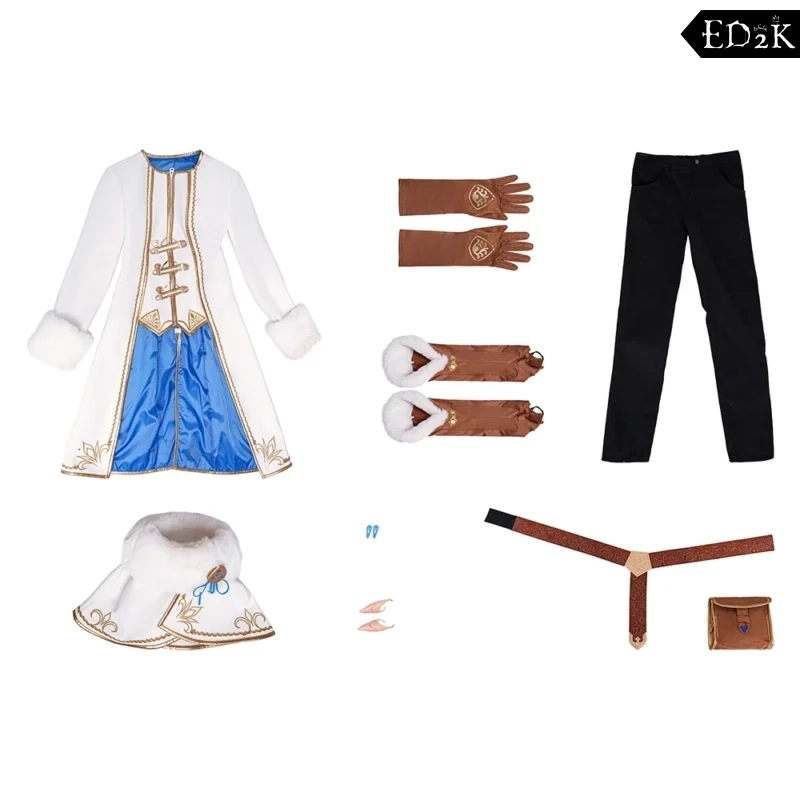 Legend of Zelda: Princess Zelda | White Winter Princess Warrior Cosplay Costume
