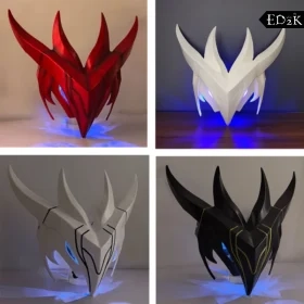 League of Legends: The Unforgotten Yone | Heartsteel Yone Cosplay Mask with LED Light