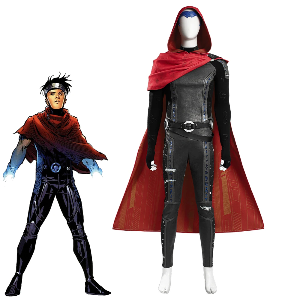 Agatha All Along: Wiccan (William “Billy” Kaplan) | Black Red Cosplay Costume