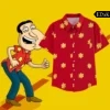 Family Guy: Glenn Quagmire | Red Cosplay Button-Up Shirt
