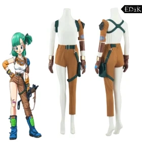 Dragon Ball: Bulma | Brown Scientist Cosplay Costume