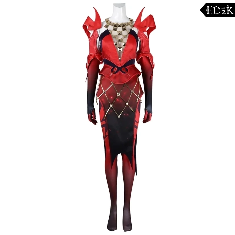 Alternative view of Marvel Rivals: Scarlet Witch (Wanda Maximoff) | Red Cosplay Costume