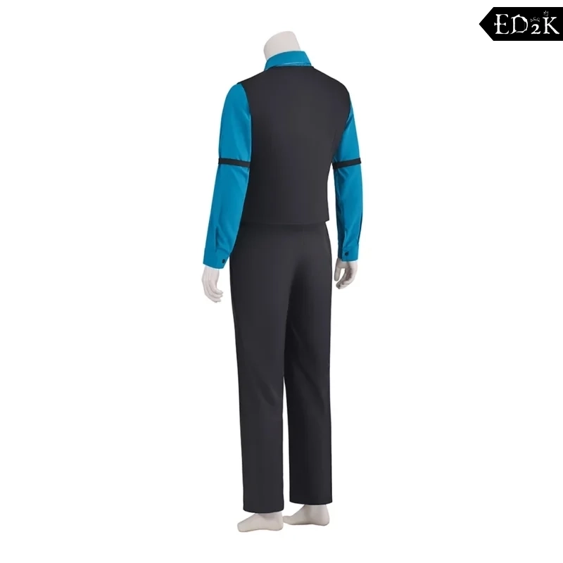 Ace Attorney: Godot (Souryuu Kaminogi) | Blue Black Prosecutor Cosplay Costume