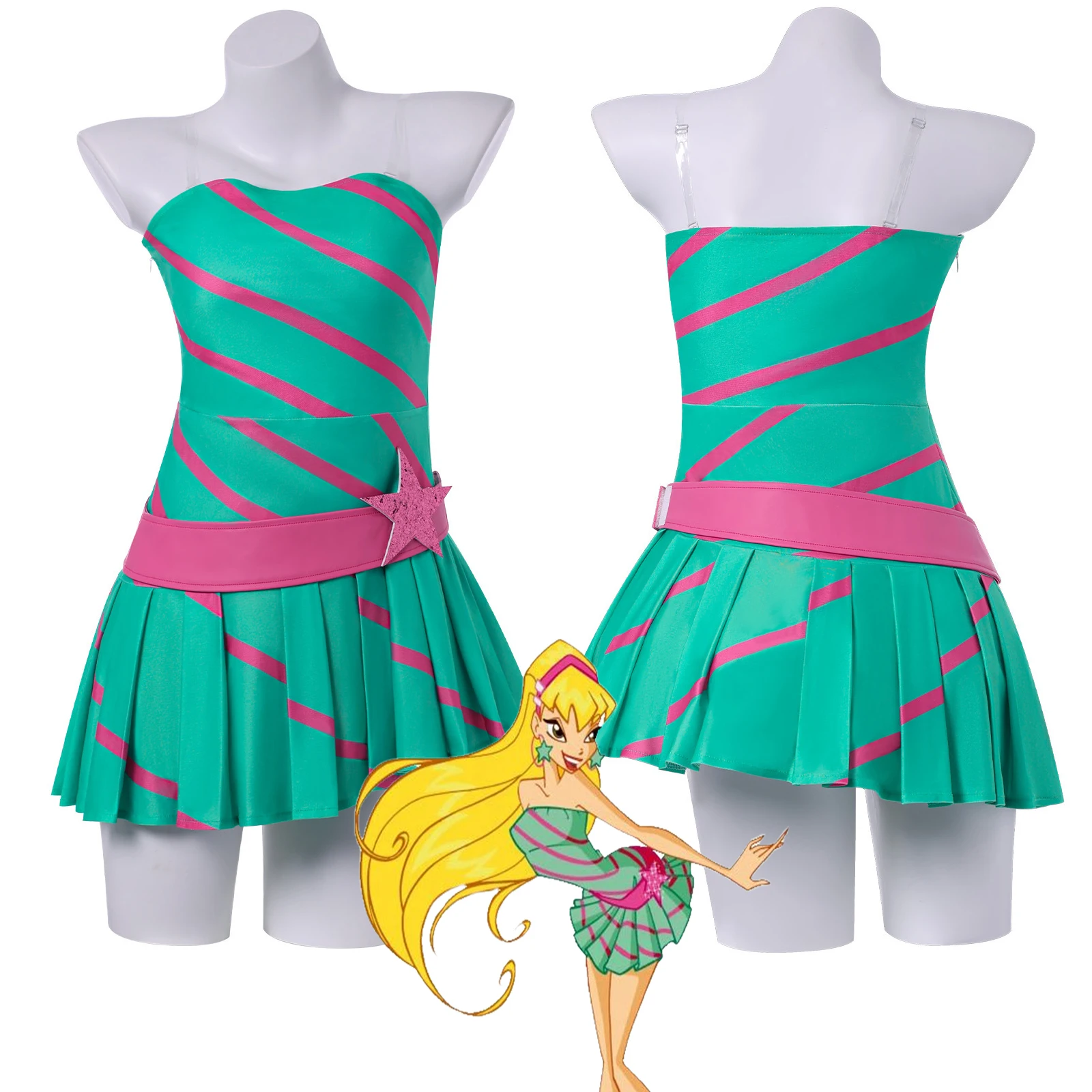 Winx Club: Stella | Green Cosplay Costume