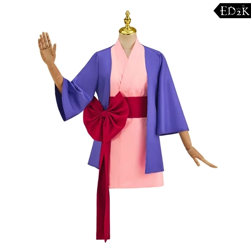 Gyakuten Saiban (Ace Attorney): Maya Fey | Purple Pink Spirit Medium Cosplay Costume